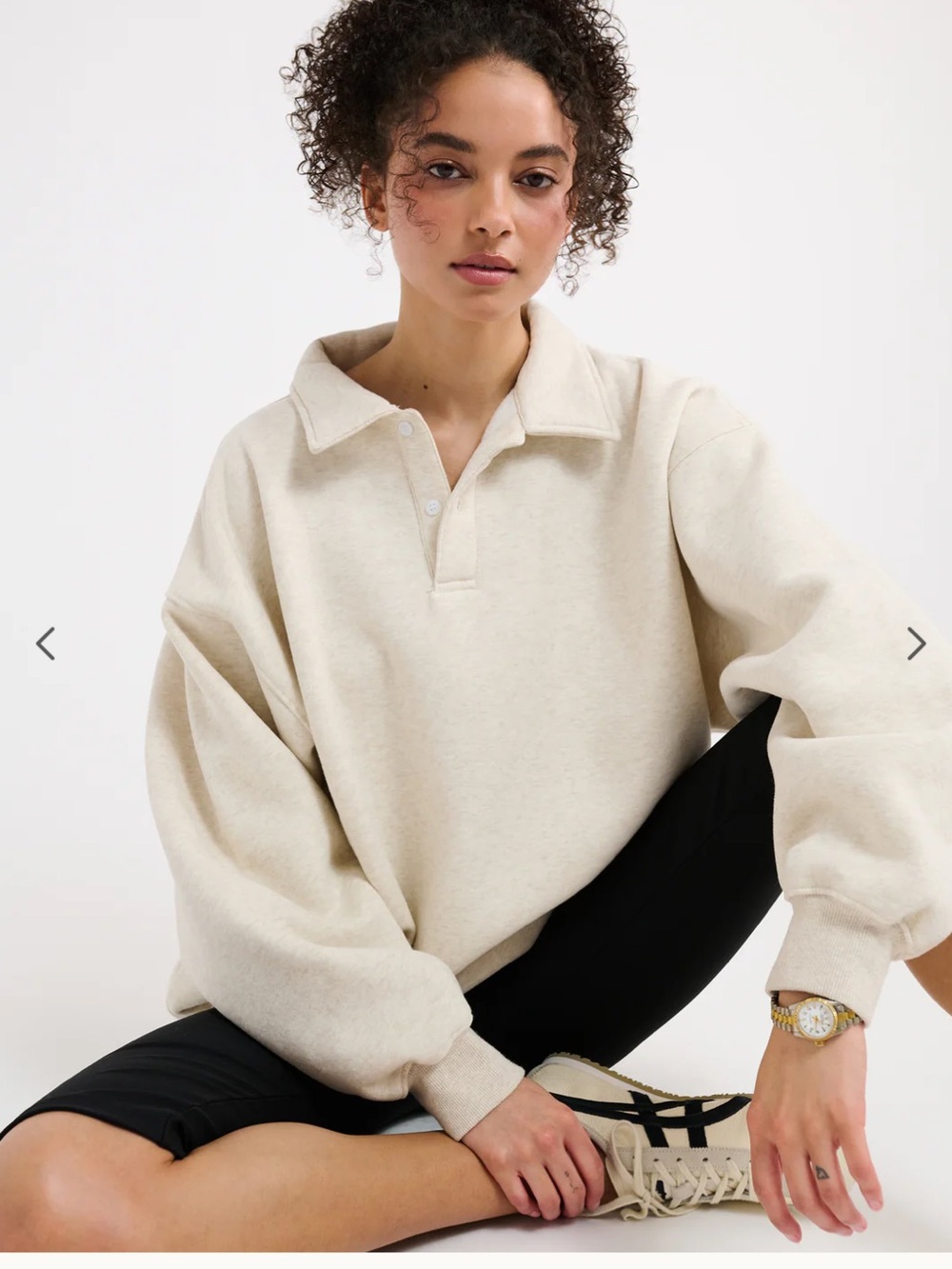 Rumored Collared Airport Sweatshirt
